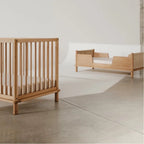 LATITUDE SOLID OAK WOOD JUNIOR BED WITH 2 SAFETY RAILS