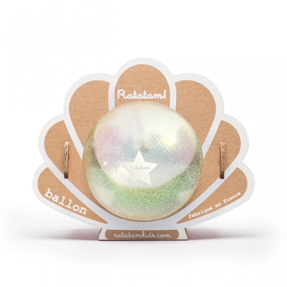 10cm PLAY BALL SEASHELL - GLITTER