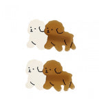 2 HAIR CLIPS - PUPPIES
