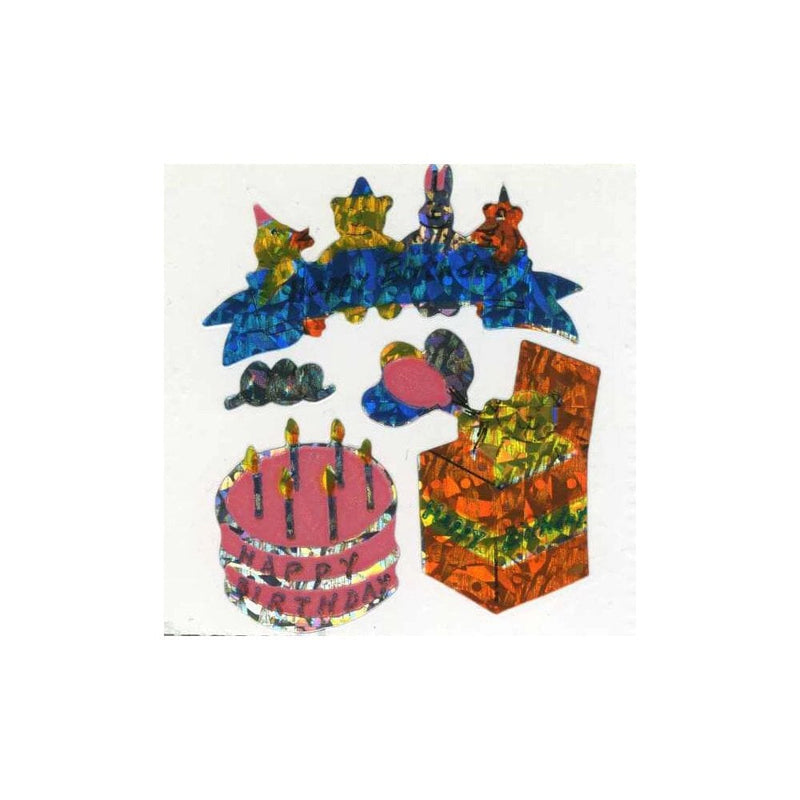 PRISMATIC STICKER SHEET - Birthday Cake