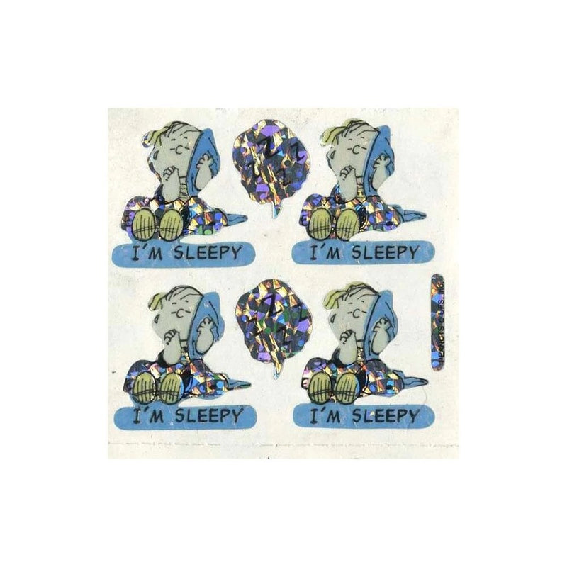 PRISMATIC STICKER SHEET - Peanuts Im Sleepy
