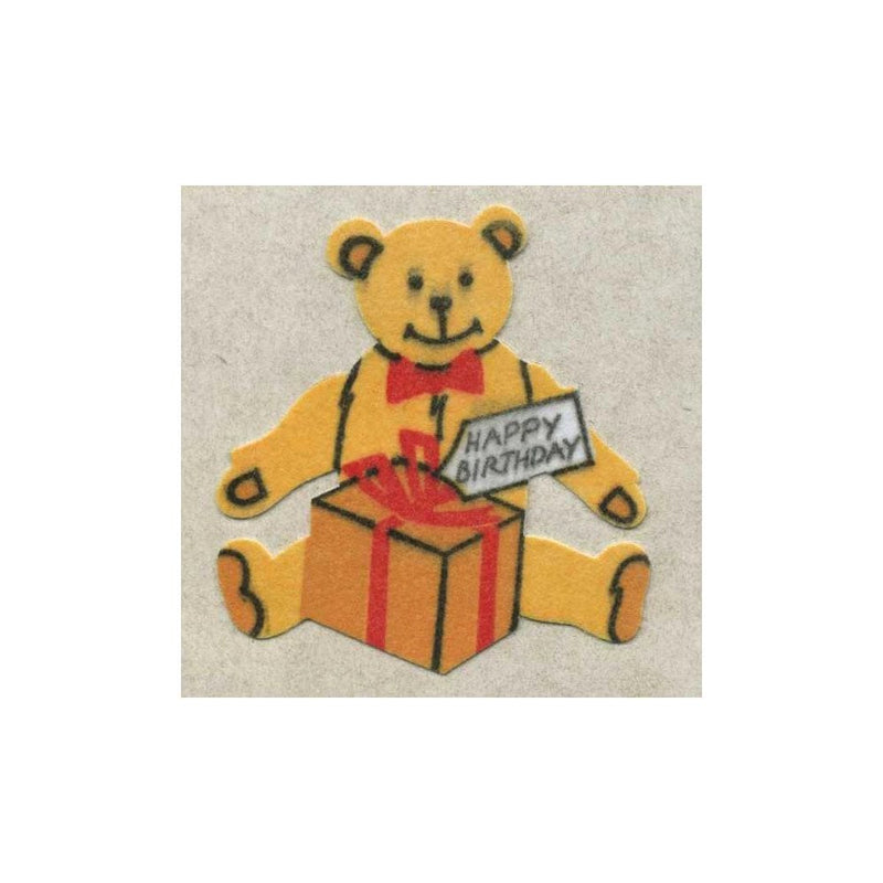 FURRY STICKER SHEET - Birthday Bear