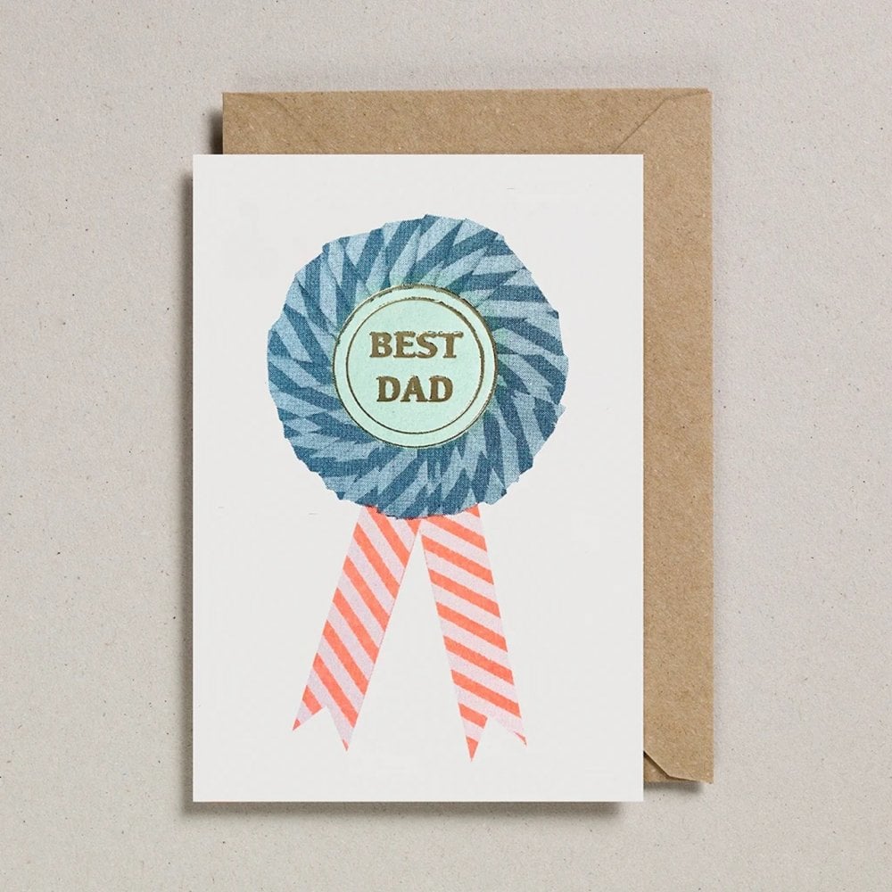 ROSETTE CARD - BEST DAD