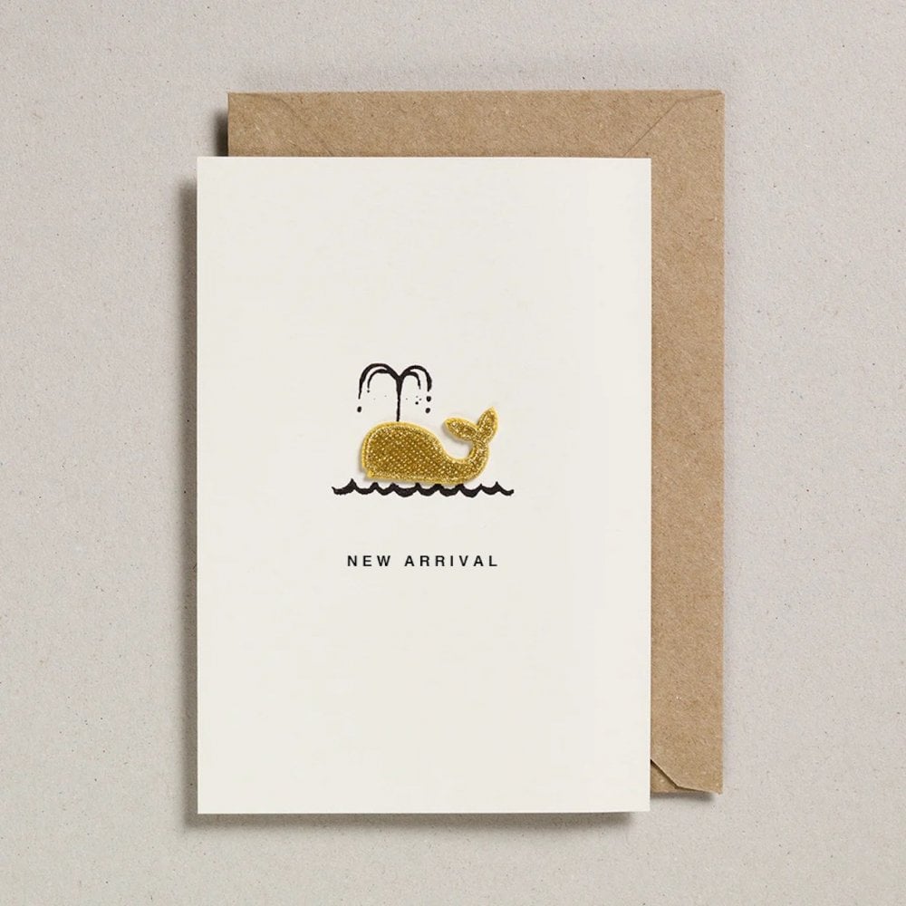 NEW ARRIVAL - IRON ON CHARM WHALE CARD
