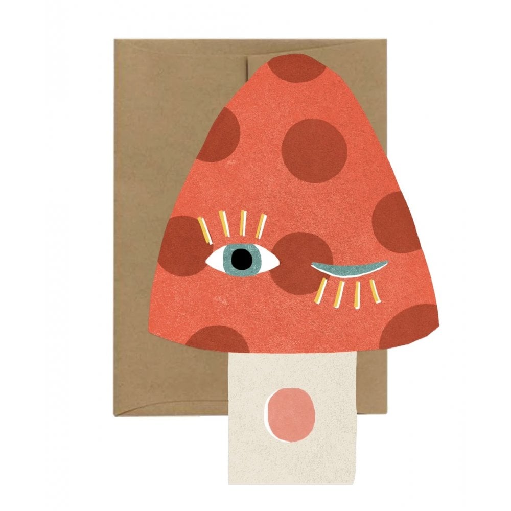 MUSHROOM BLINK - DIE CUT CARD