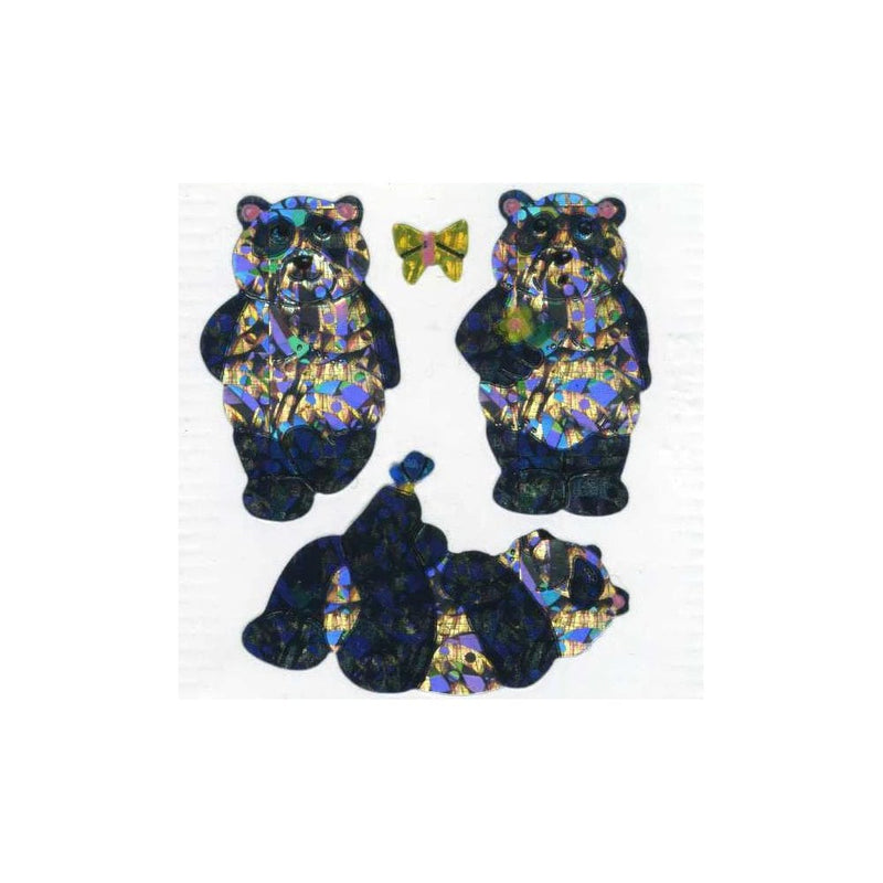 PRISMATIC STICKER SHEET - Pandas