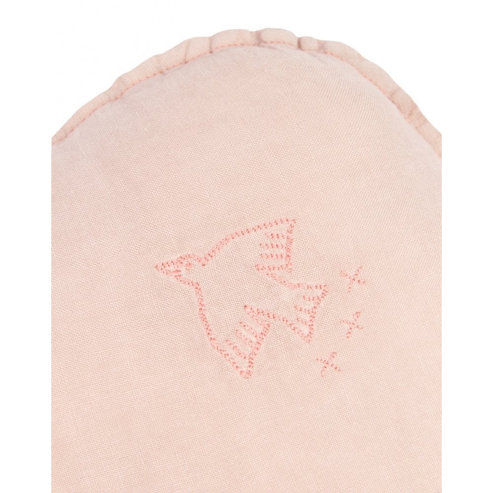 EMBROIDERED CLOUD CUSHION L1N0 WASHED LINEN