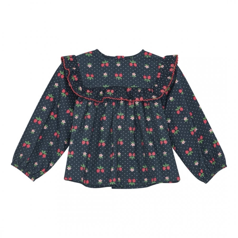 SOFIA BLOUSE - NAVY SPACE BERRY