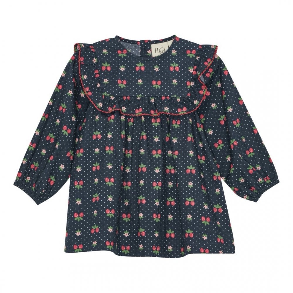 SOFIA DRESS - NAVY SPACE BERRY 3-4 YEARS