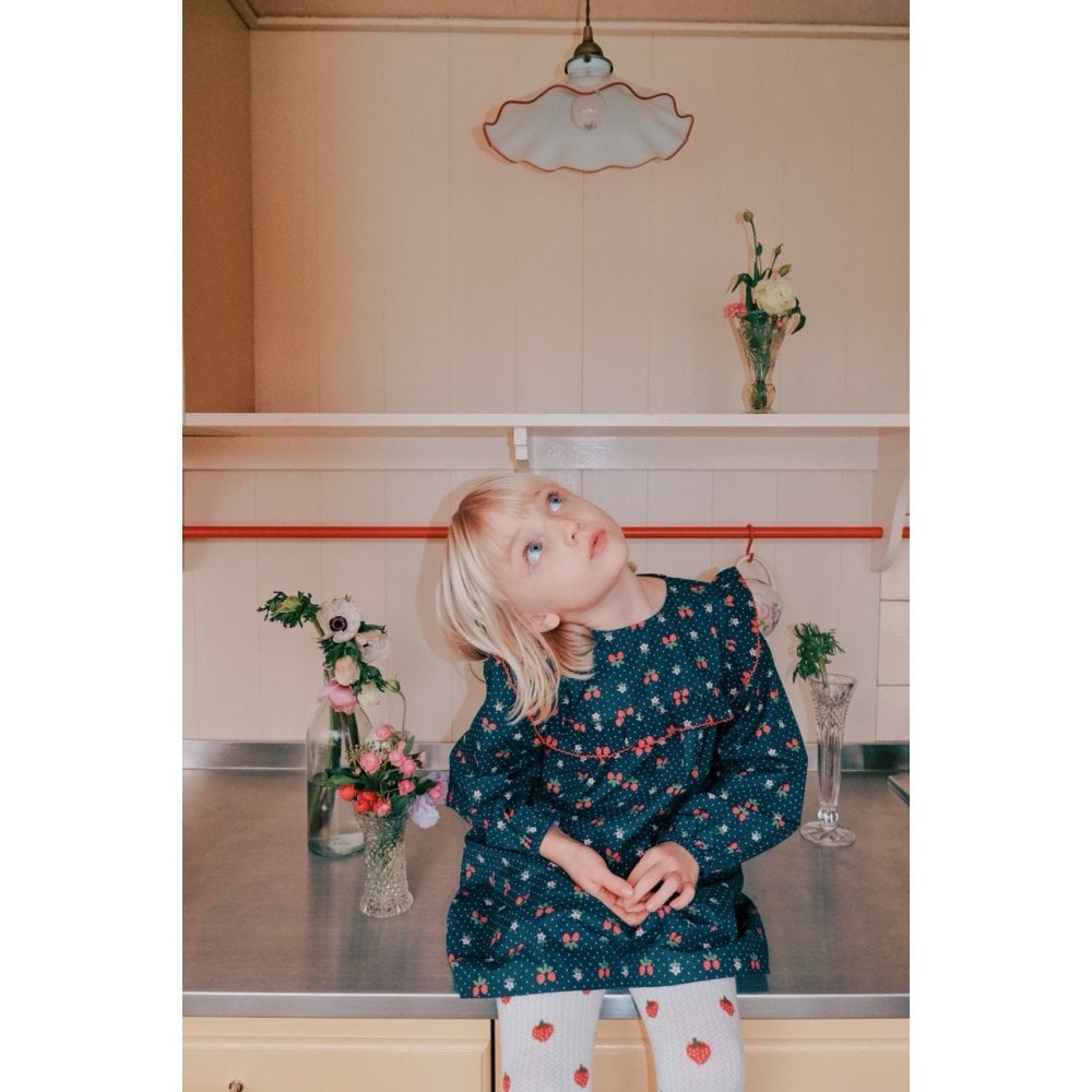 SOFIA DRESS - NAVY SPACE BERRY 3-4 YEARS