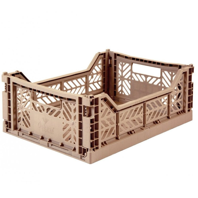 MEDIUM MIDI CRATE - Warm Taupe