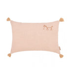 L1N0 TASSEL SMALL EMBROIDERY RECTANGULAR LINEN CUSHION