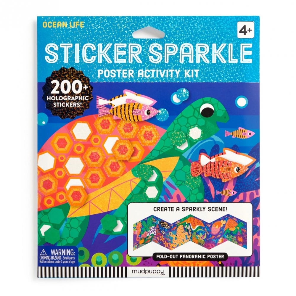 STICKER SPARKLE POSTER ACTIVITY KIT - OCEAN LIFE