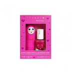 SCENTED LIP BALM + STAR NAIL VARNISH SET - FUCHSIA