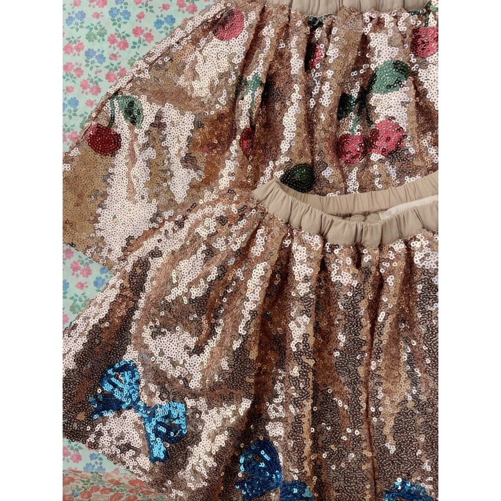 STARLA SEQUIN SKIRT - BRAZILIAN SAND
