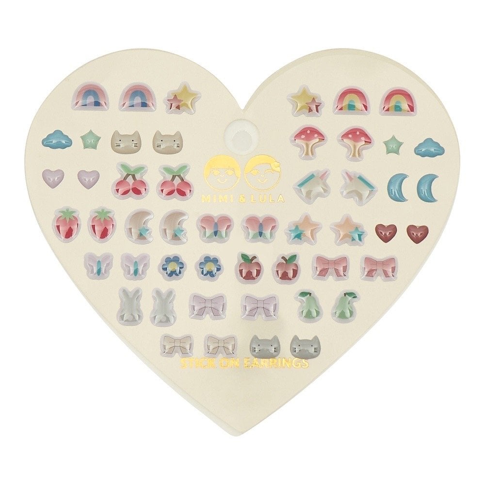 MIXED ICON STICK ON EARRINGS