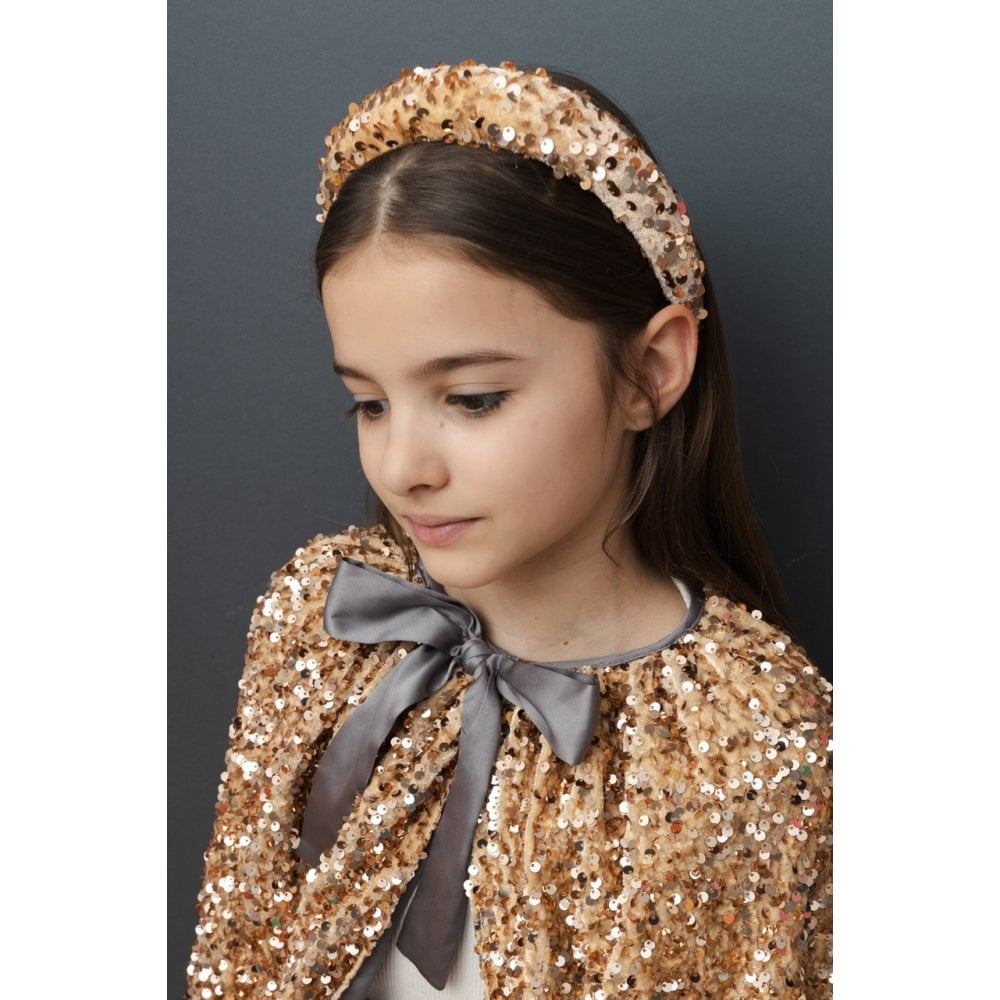 SEQUIN CAPE - GOLD