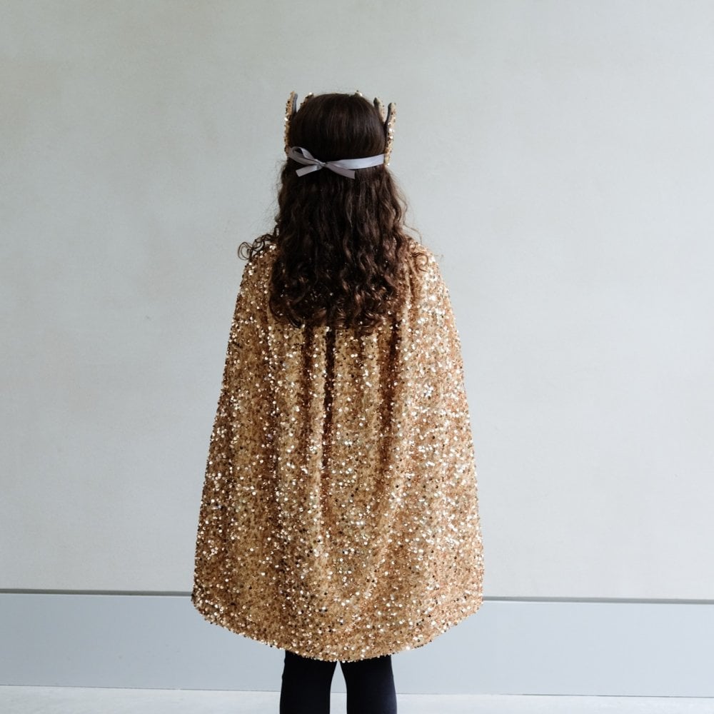 SEQUIN CAPE - GOLD