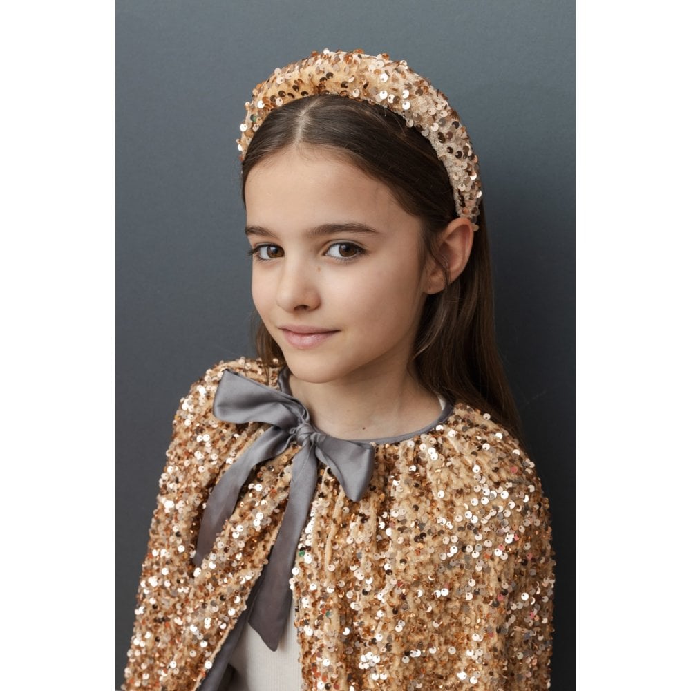 SEQUIN CAPE - GOLD