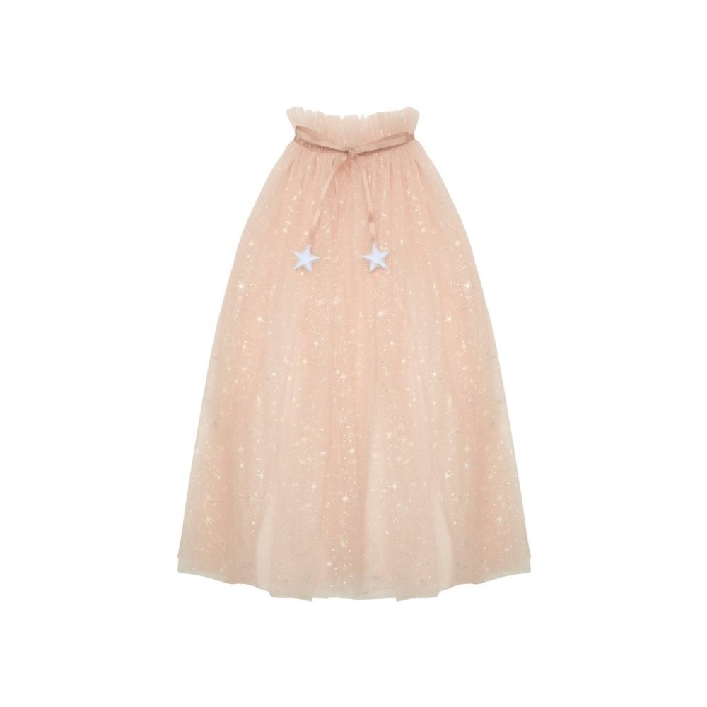 SHIMMER PRINCESS TULLE CAPE - PINK