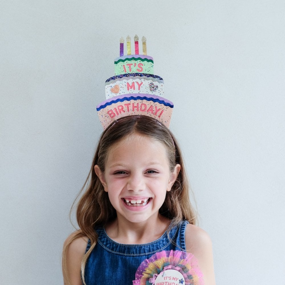BIRTHDAY CAKE HEADDRESS - HEARTS