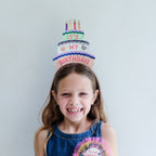 BIRTHDAY CAKE HEADDRESS - HEARTS
