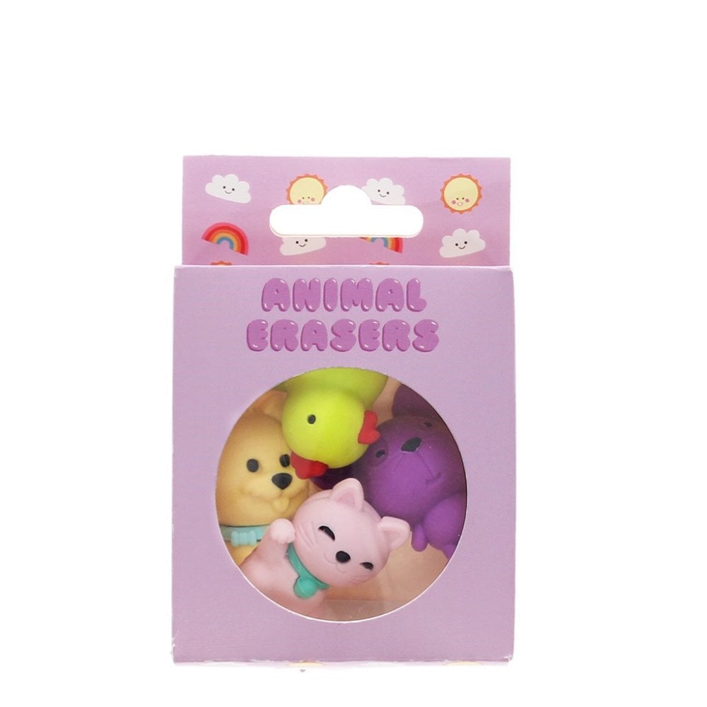 ANIMAL ERASERS - SET OF 4