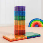 MAGNETIC TILES 42 PIECE SQUARE PACK - RAINBOW