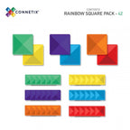 MAGNETIC TILES 42 PIECE SQUARE PACK - RAINBOW
