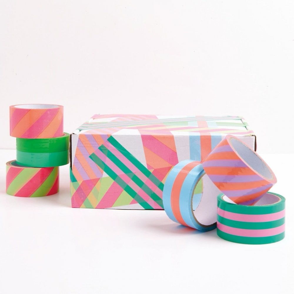 PARCEL TAPE - PINK/GREEN