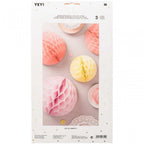 3 HONEYCOMB PAPER BALLS - SUMMER