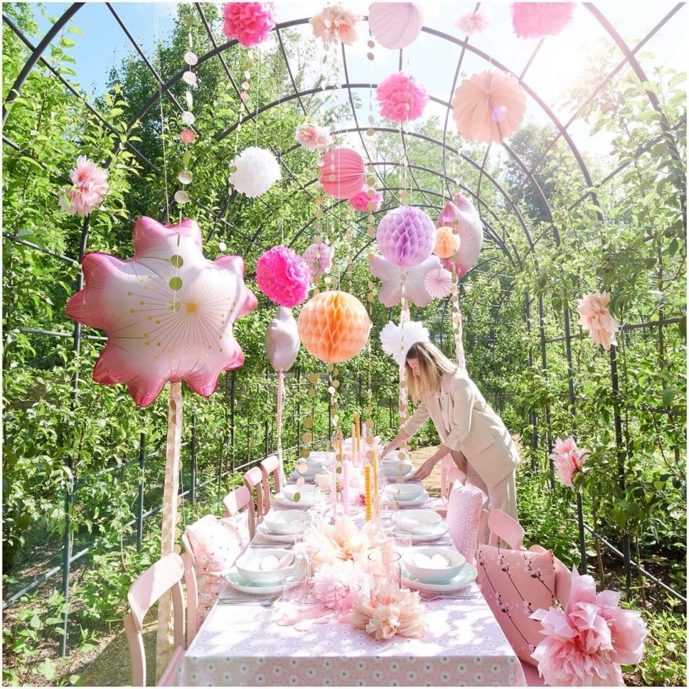 3 HONEYCOMB PAPER BALLS - SUMMER