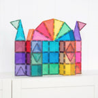MAGNETIC TILES 48 PIECES - GLITTER CASTLE