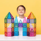 MAGNETIC TILES 48 PIECES - GLITTER CASTLE