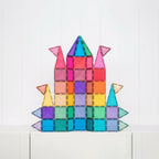 MAGNETIC TILES 48 PIECES - GLITTER CASTLE