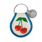 CHERRIES PATCH KEY RING
