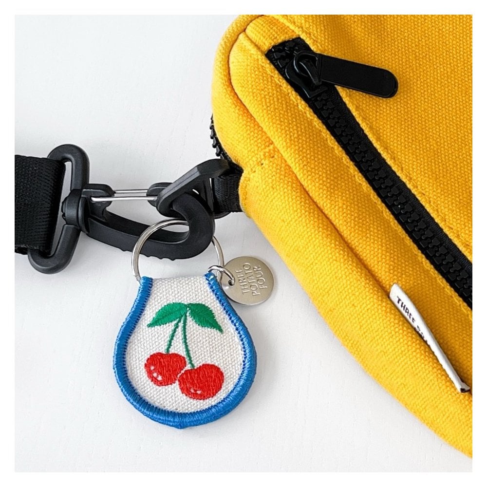 CHERRIES PATCH KEY RING