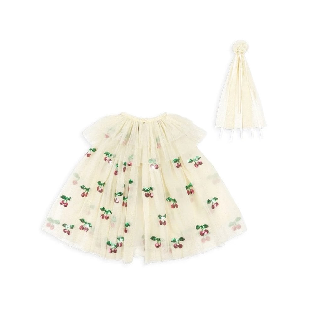 GLITTER FAIRY CAPE & WAND COSTUME