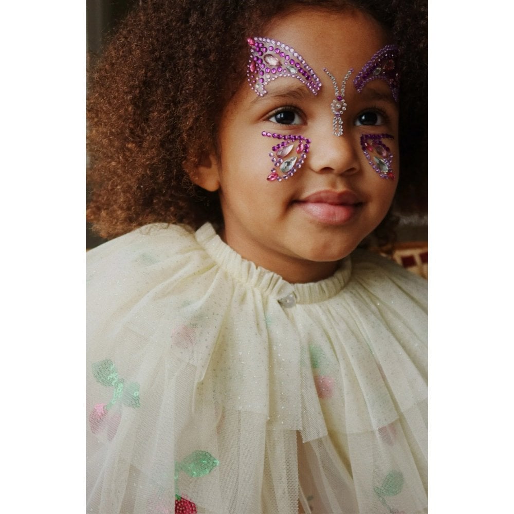 GLITTER FAIRY CAPE & WAND COSTUME