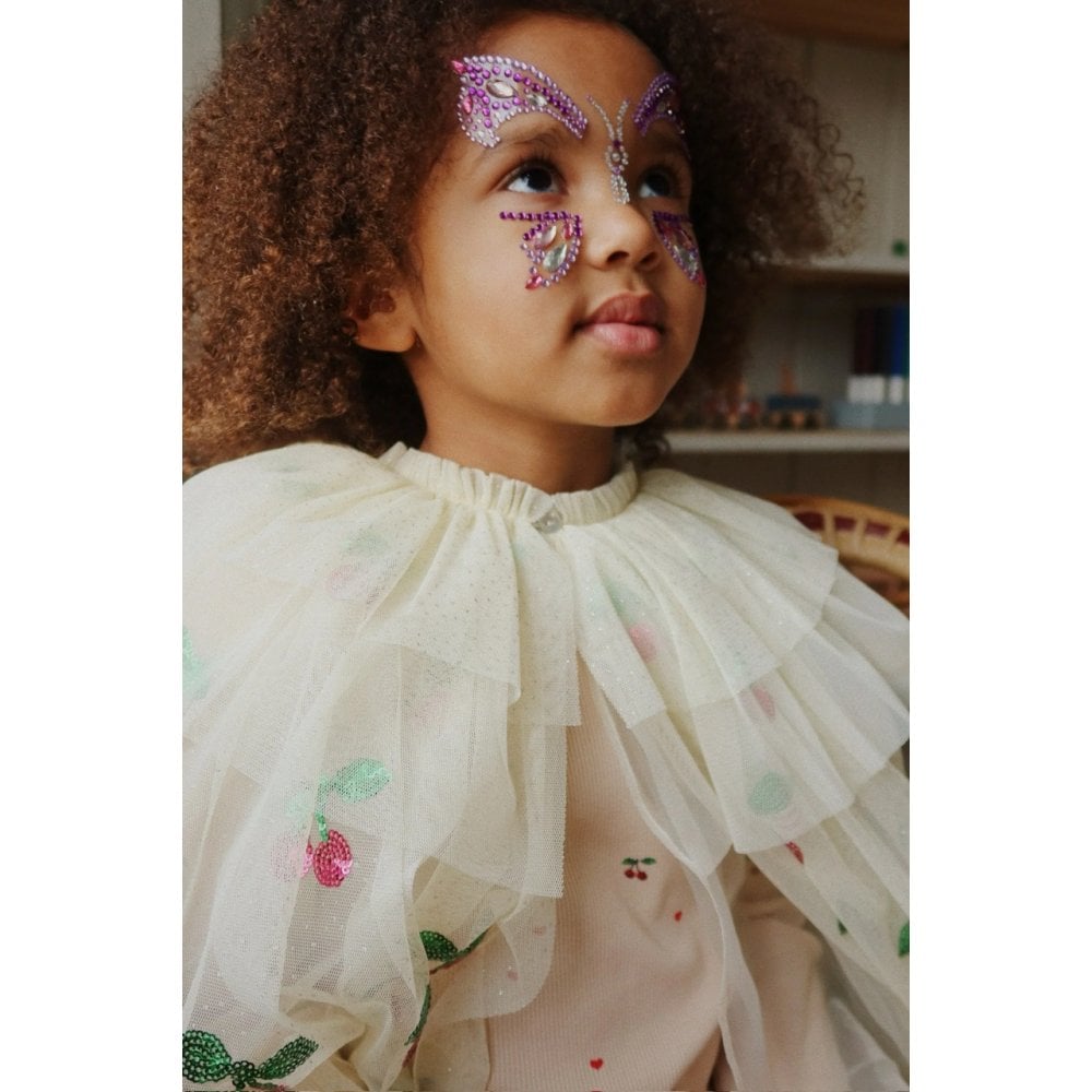 GLITTER FAIRY CAPE & WAND COSTUME
