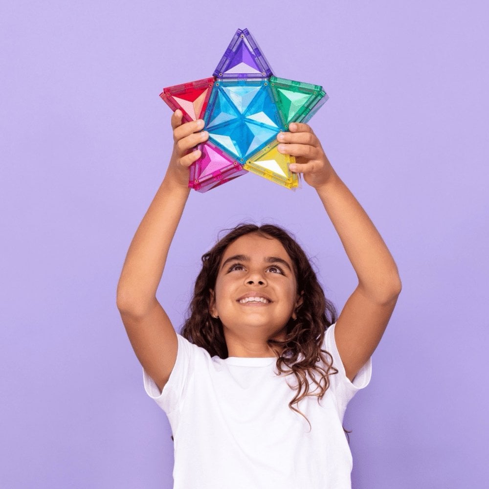 MAGNETIC TILES 28 PIECES - LIGHT STAR