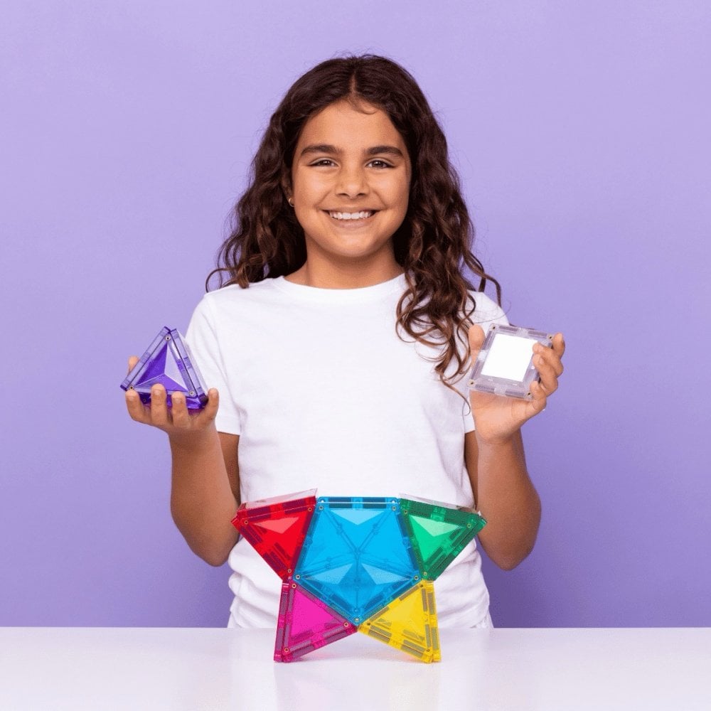 MAGNETIC TILES 28 PIECES - LIGHT STAR