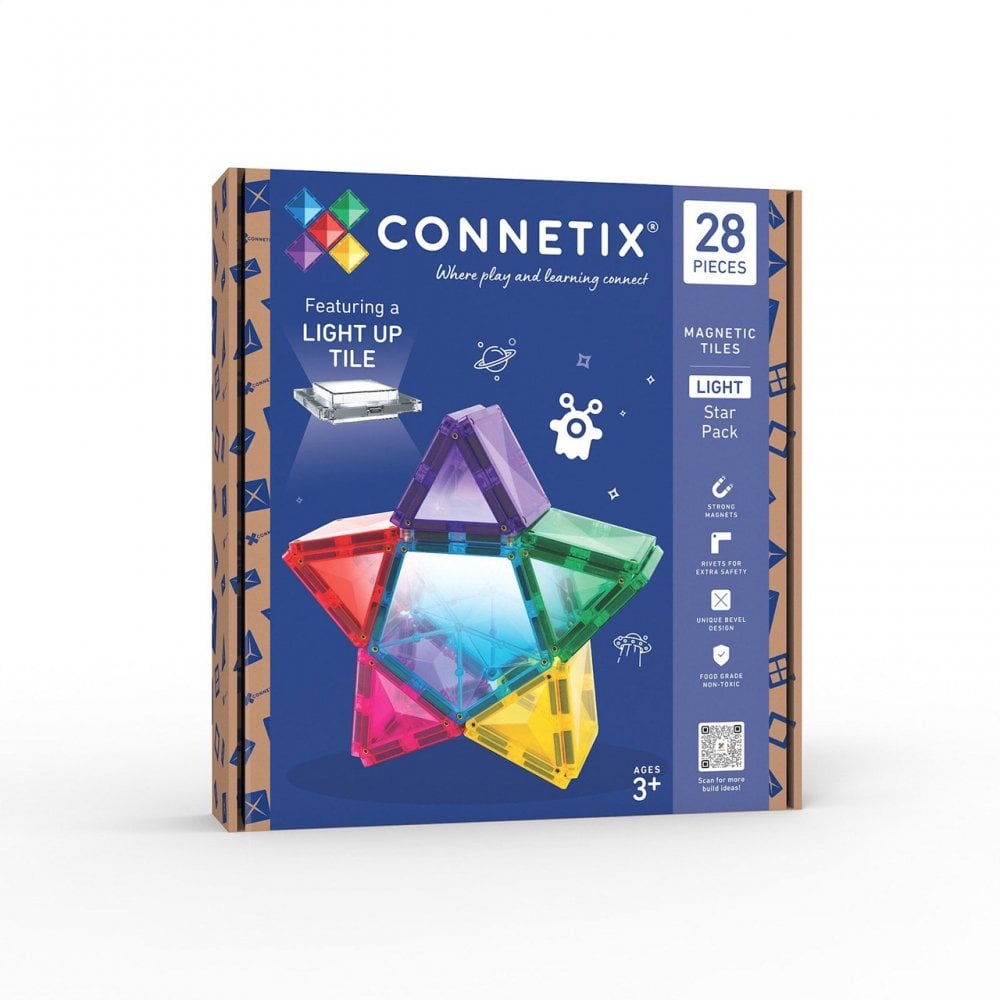 MAGNETIC TILES 28 PIECES - LIGHT STAR