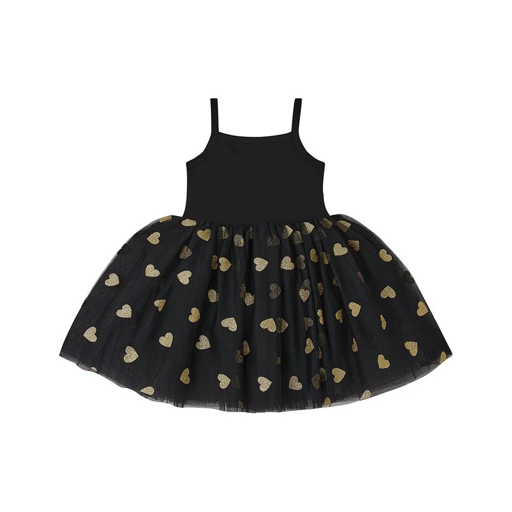 GLITTER HEART DRESS