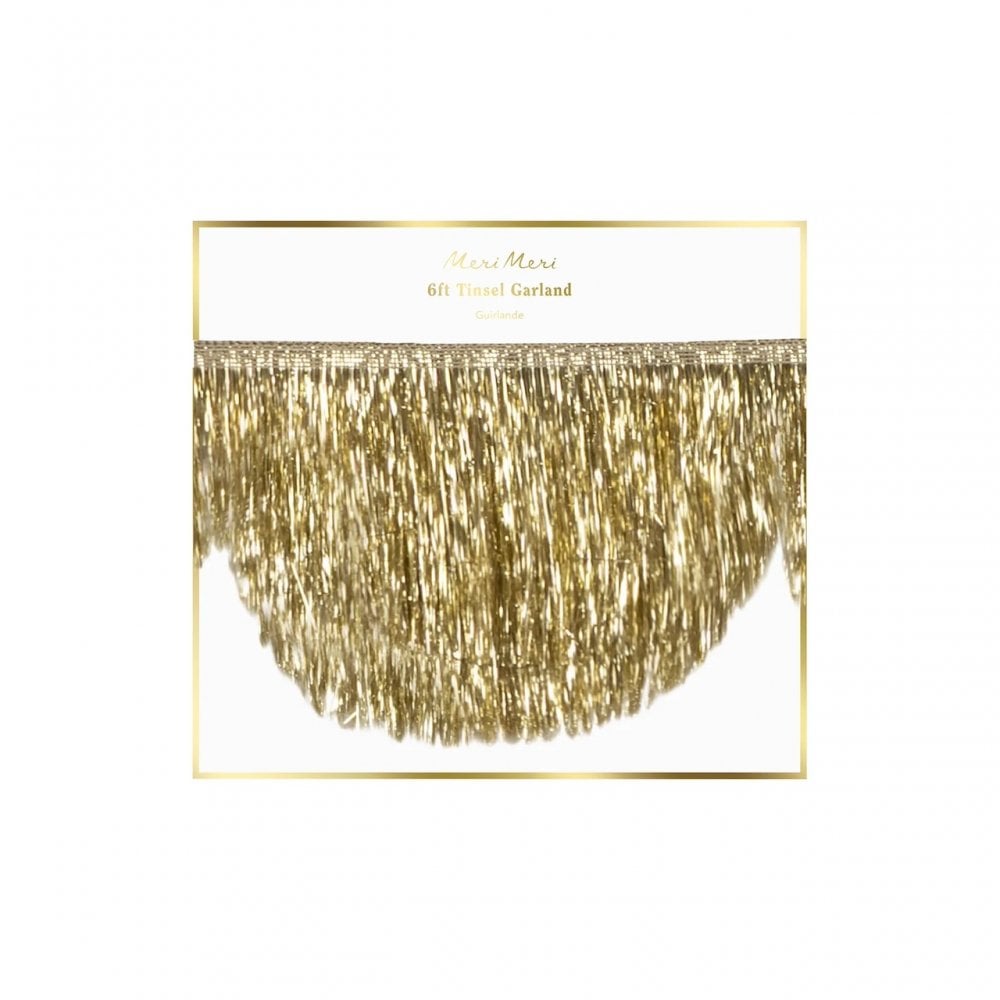 GOLD TINSEL SCALLOP GARLAND