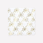 16 GOLD BOW NAPKINS