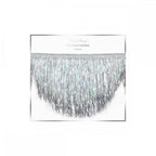 SILVER IRIDESCENT TINSEL SCALLOP GARLAND