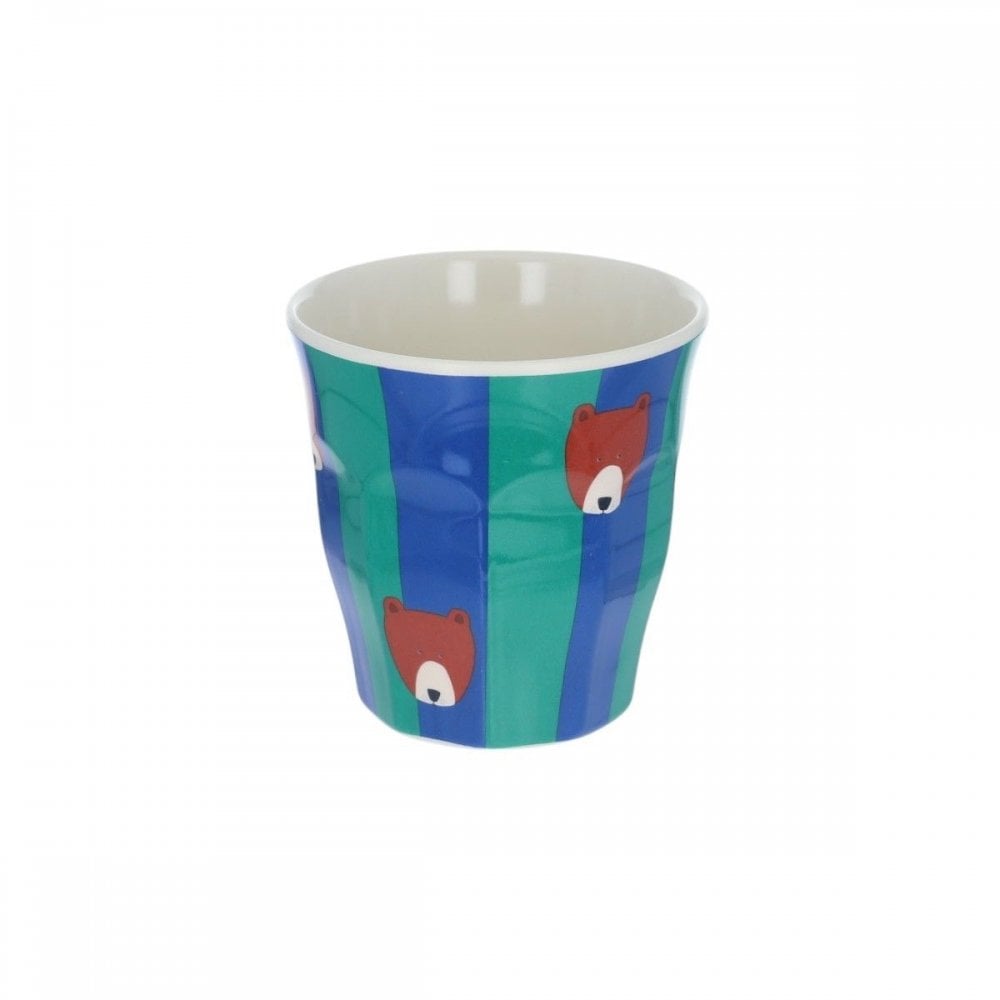 SMALL MELAMINE CUP - STRIPE BEAR