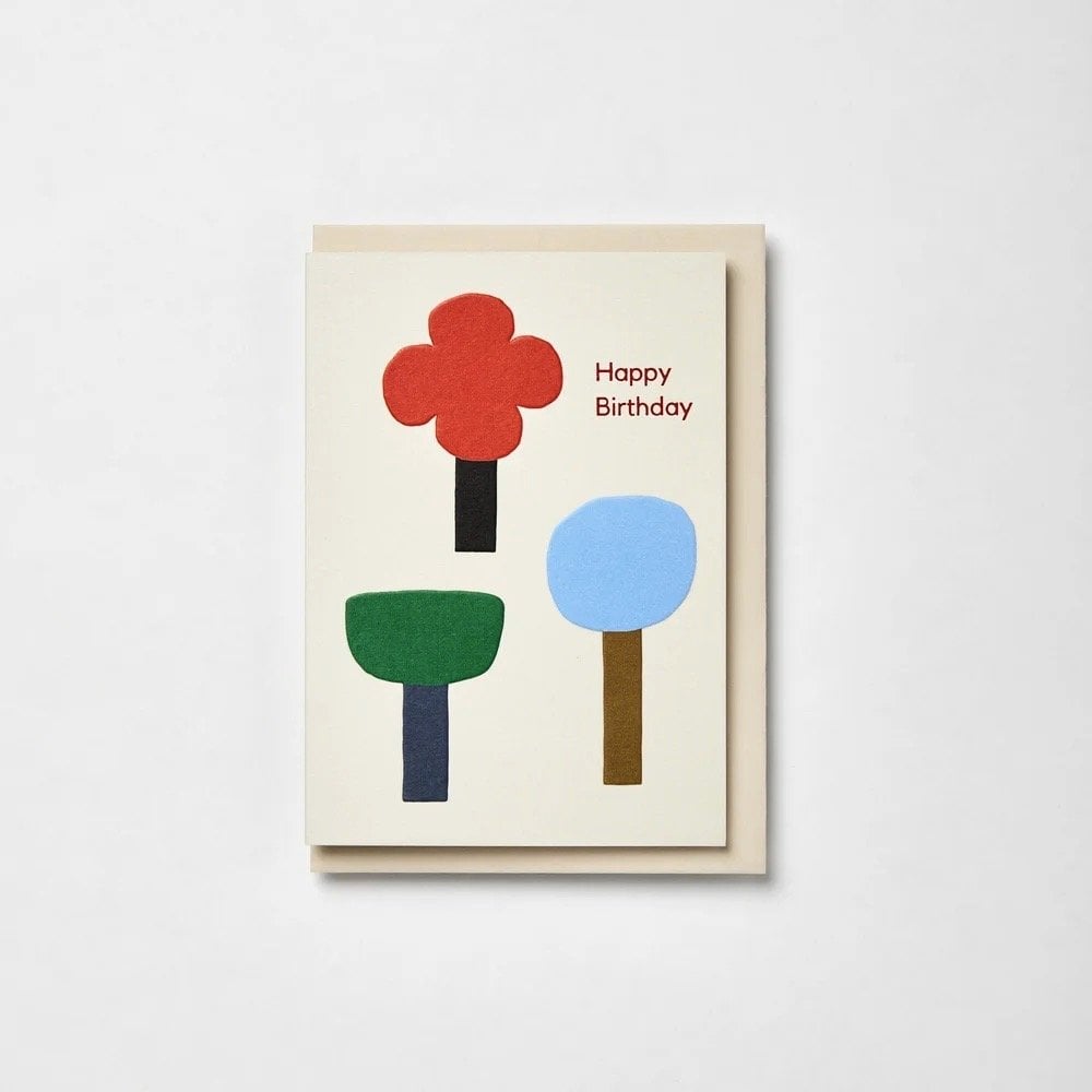 HAPPY BIRTHDAY TREES CARD