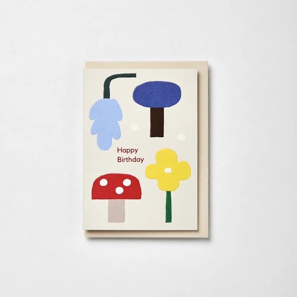 HAPPY BIRTHDAY MUSHROOM CARD